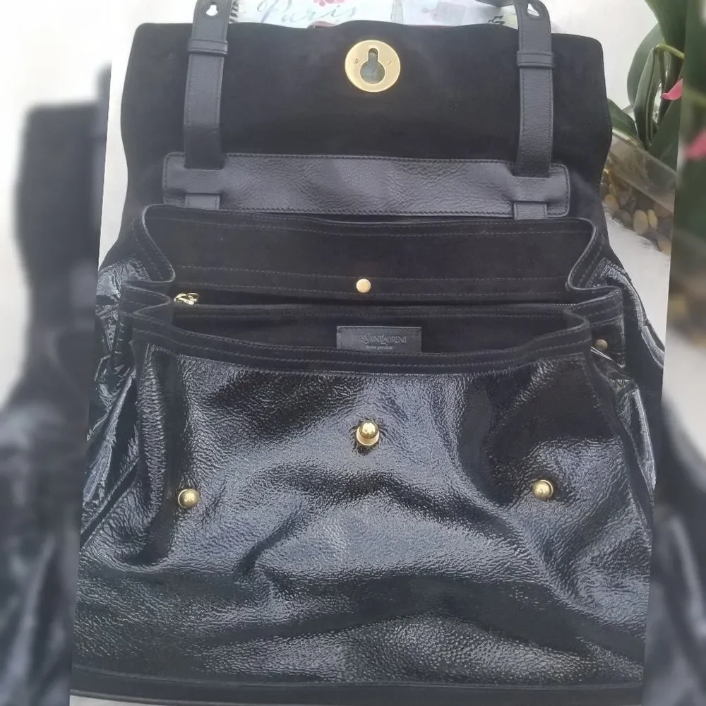 YSL Yves Saint Laurent Muse Two Artisanal Black Limited Edition Collection Bag